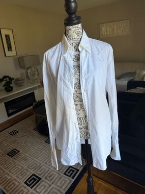 Yves Saint Laurent Classic White Button-Up Shirt